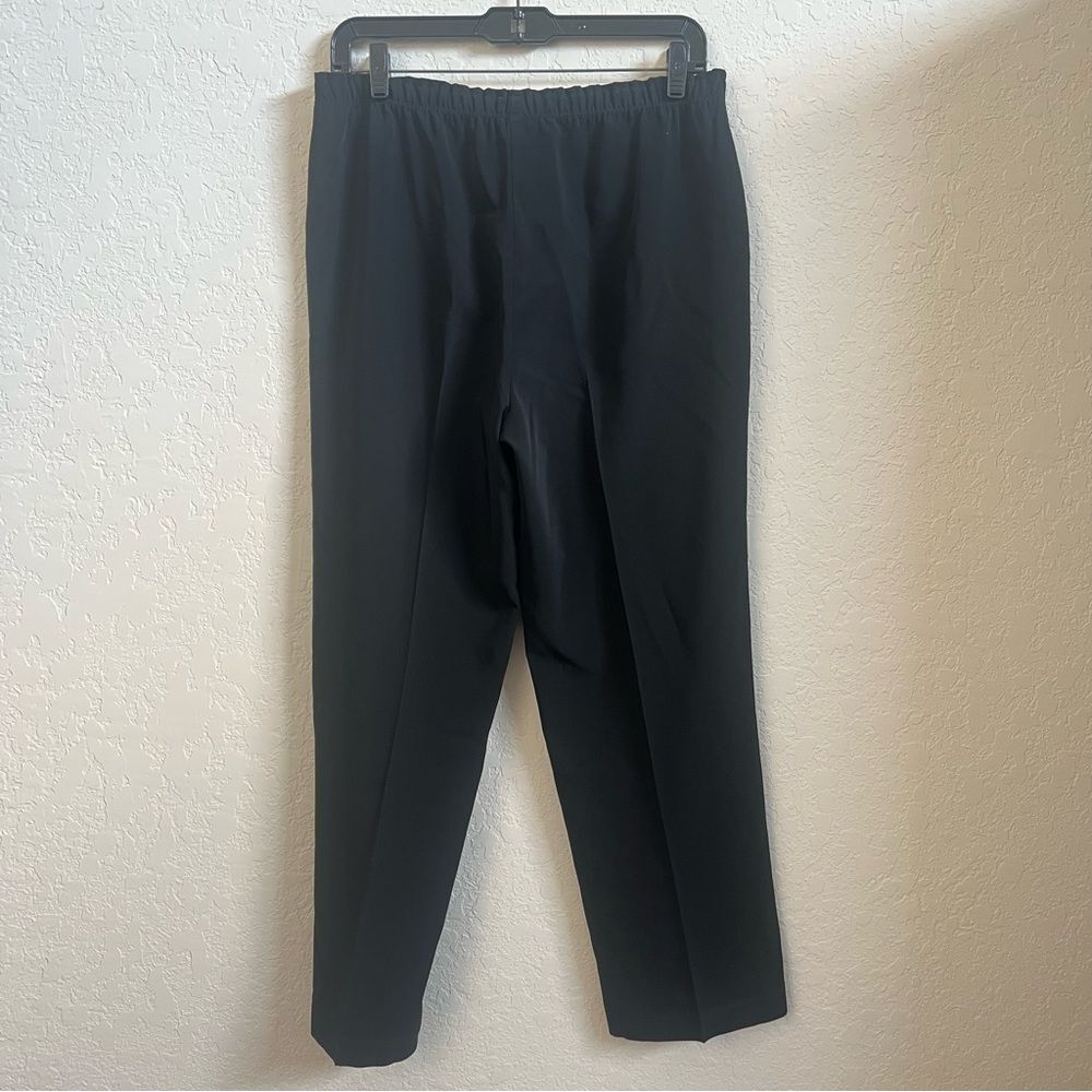 St.John Black Basic Drawstring Elastic Waist Pant… - image 3